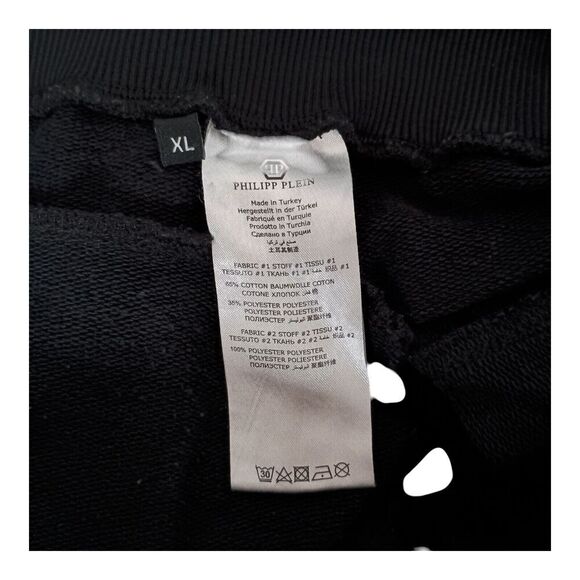 Philipp Plein Joggers Sweatpants Black Mens XL - Picture 6 of 8